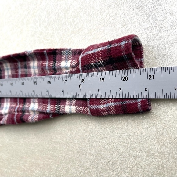 Madewell Flannel Sunday Shirt in Mahaska Plaid With pockets Women's Size XS - Picture 6 of 8